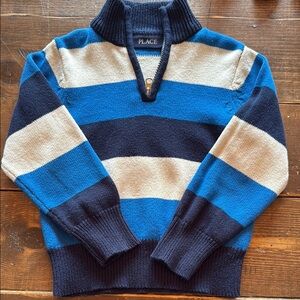 Children’s PLACE Kids Striped Sweater - Blue and Cream